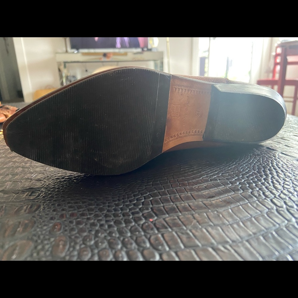 Vintage Italian Leather Cowboy Boots - Made in Italy - Picture 7 of 15